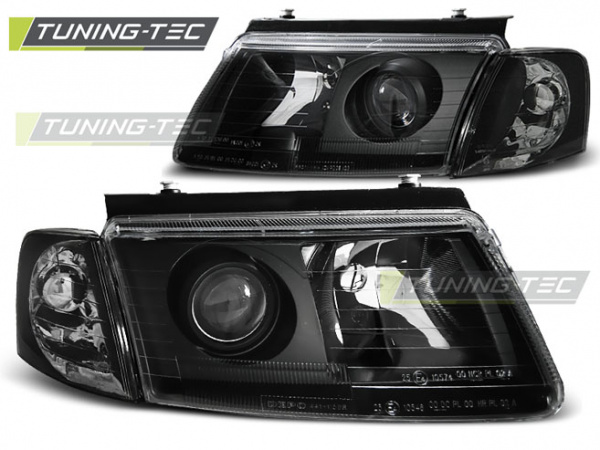 Upgrade Klarglas Xenon Design Scheinwerfer für VW Passat 3B (B5) 96-00 schwarz